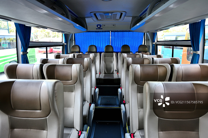 客运汽车上的座位，旅游大巴，旅游巴士图片素材