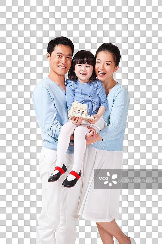 幸福的一家三口图片素材