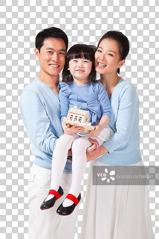 幸福的一家三口图片素材