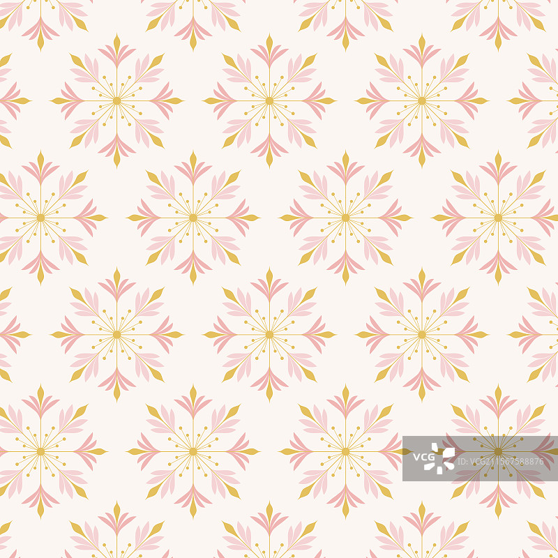 对称花朵印花背景图案图片素材