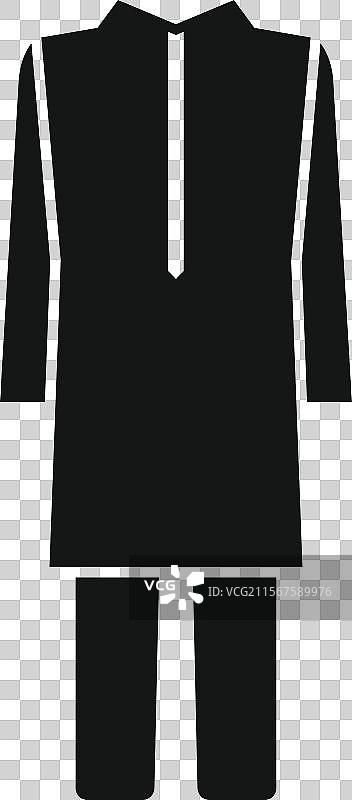 男性传统印度服装：库尔塔和帕贾马图片素材