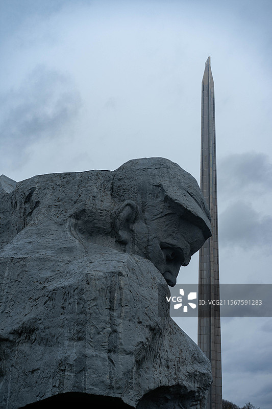 布列斯特英雄要塞的雕塑图片素材
