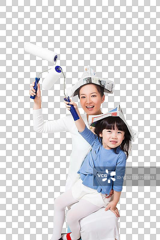 幸福快乐的母女图片素材