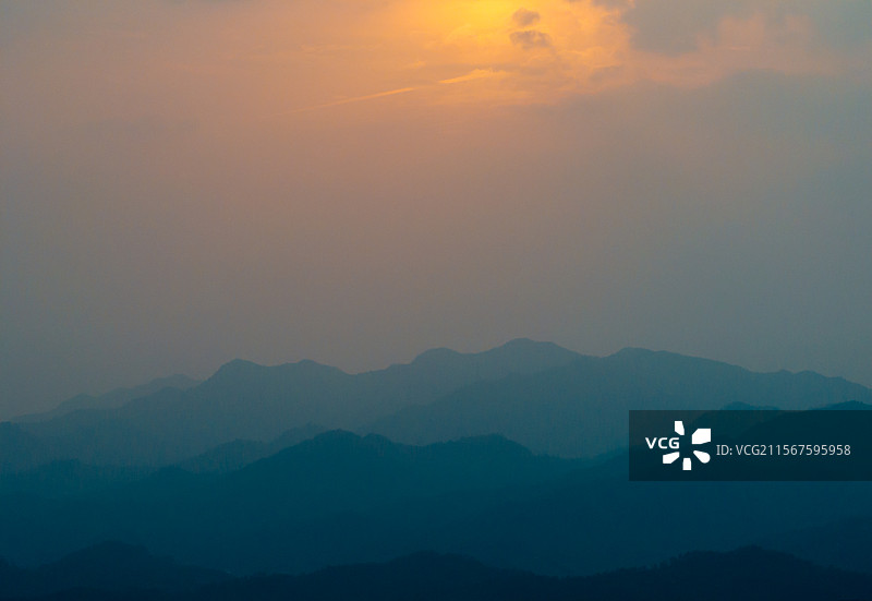 浙江省金华市浦江县通济湖景色图片素材