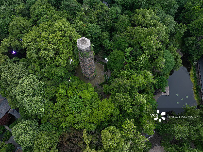浙江省金华市浦江县龙德寺塔图片素材