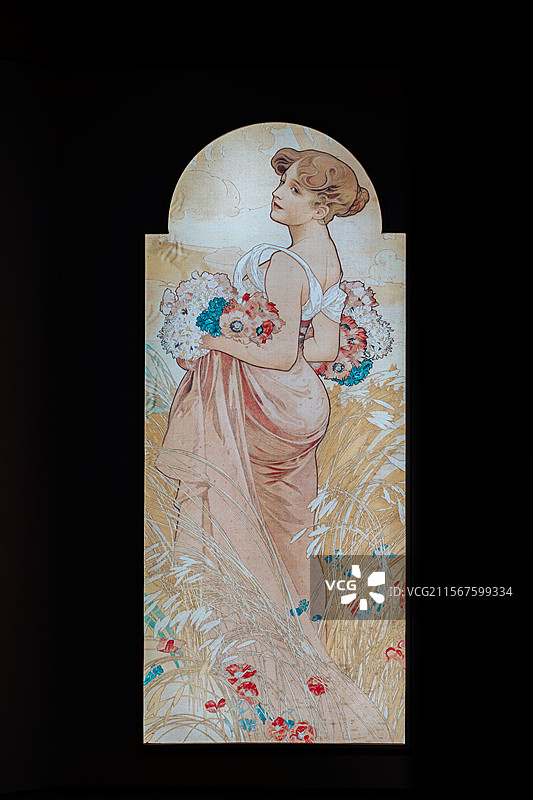 无锡穆夏展繁华美术馆图片素材