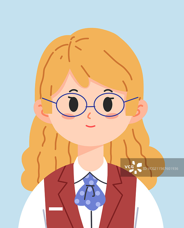 卡通女孩图片素材