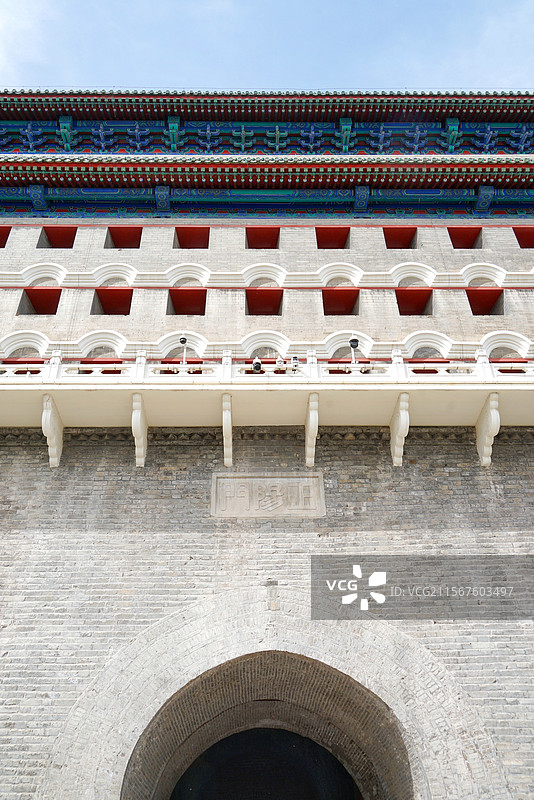 北京正阳门城楼著名旅游景点古代建筑图片素材