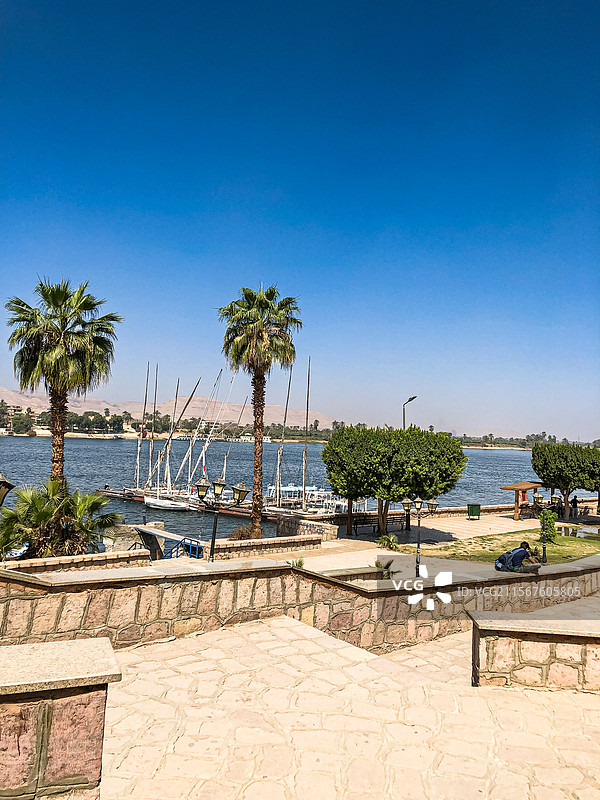 埃及旅行 卢克索 尼罗河风光图片素材