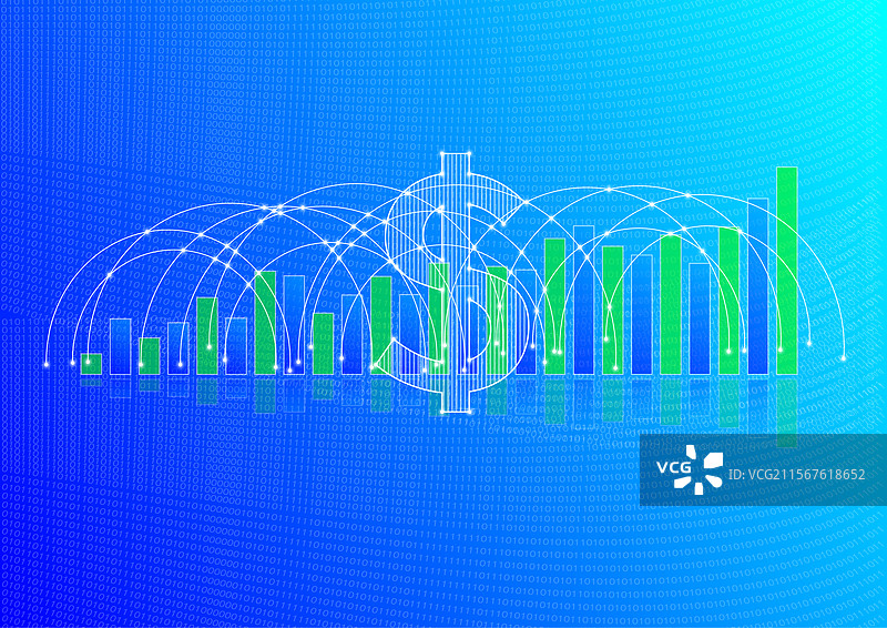 数字金融科技概念矢量图图片素材
