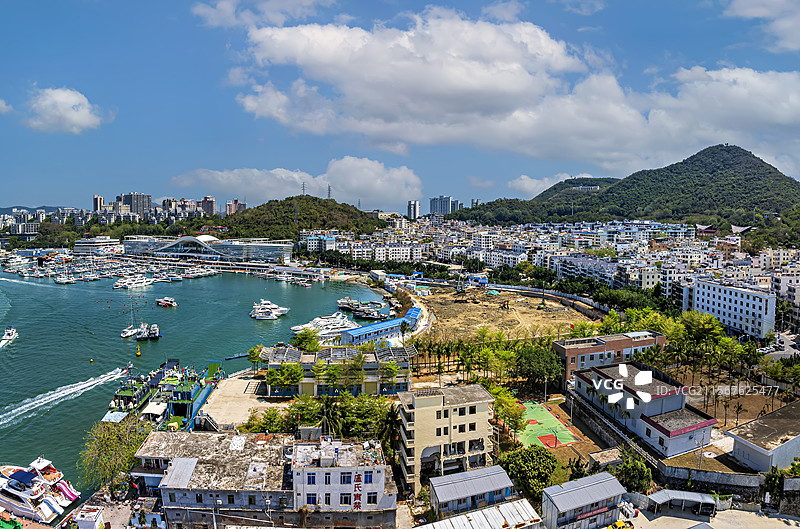 海南三亚市国际游艇中心图片素材