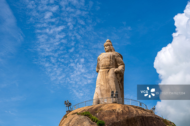 鼓浪屿皓月园郑成功雕像图片素材