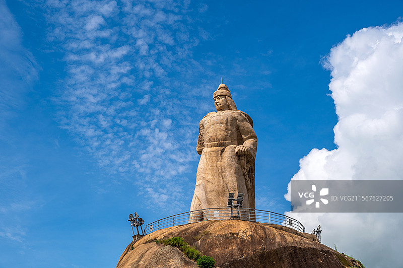 鼓浪屿皓月园郑成功雕像图片素材