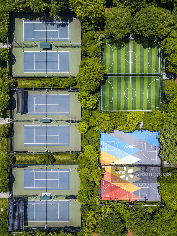 杭州城北体育公园森林球场图片素材