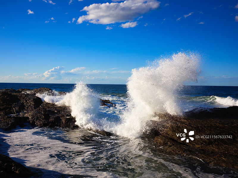 澳州拜伦湾的蓝天图图片素材