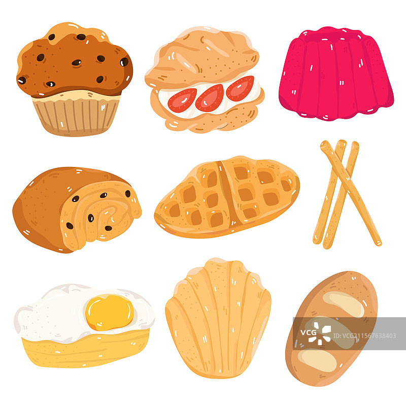 插图 - 甜点和烘焙 5图片素材