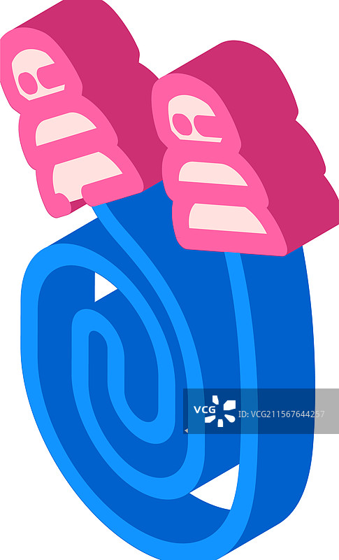 耳塞个人防护装备等距图标图片素材