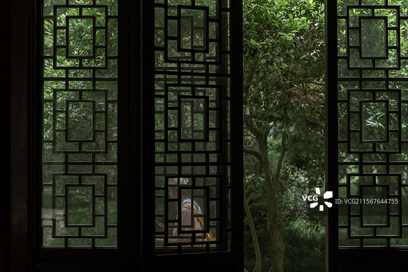 园林中式园林公园风景绿色植物美景绿植夏天郁郁葱葱养眼手机壁纸电脑壁纸电脑屏保屏保壁纸亭台小桥流水江南图片素材