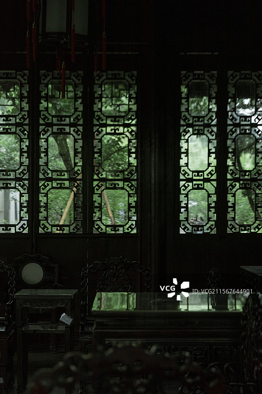 园林中式园林公园风景绿色植物美景绿植夏天郁郁葱葱养眼手机壁纸电脑壁纸电脑屏保屏保壁纸亭台小桥流水江南图片素材