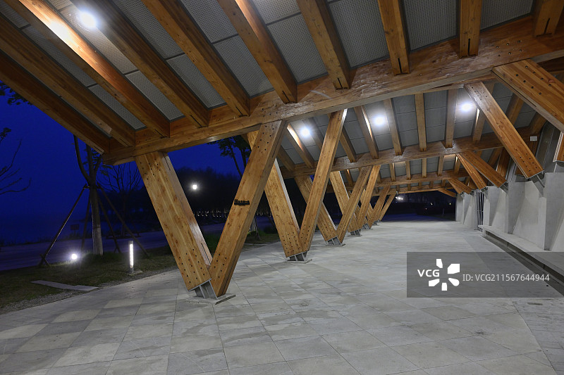 滴水湖一尺花园廊棚图片素材