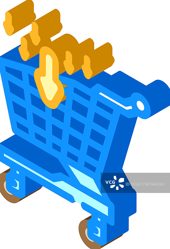 采购业务流程等距图标图片素材