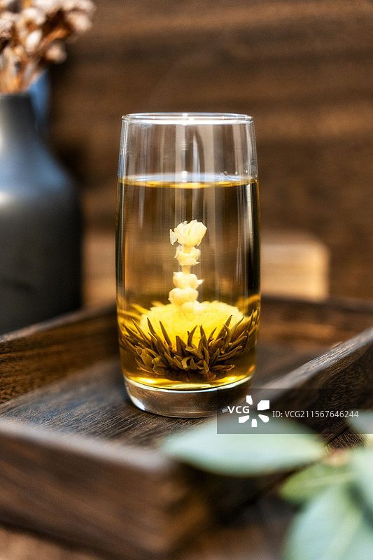 中国传统茶艺菊花茶茶道文化静物特写图片素材