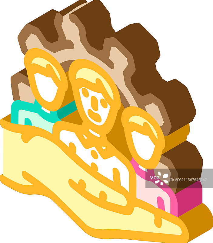 供应商管理业务流程等距图标图片素材