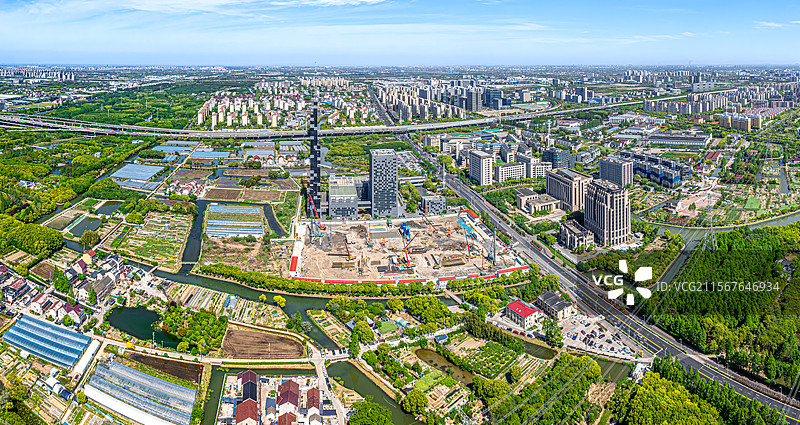 上海浦东融媒体中心广播电视塔 秀沿路沪奉高速 浦东新区文广中心 康桥镇八元桥创业园 泰汉能源科技图片素材