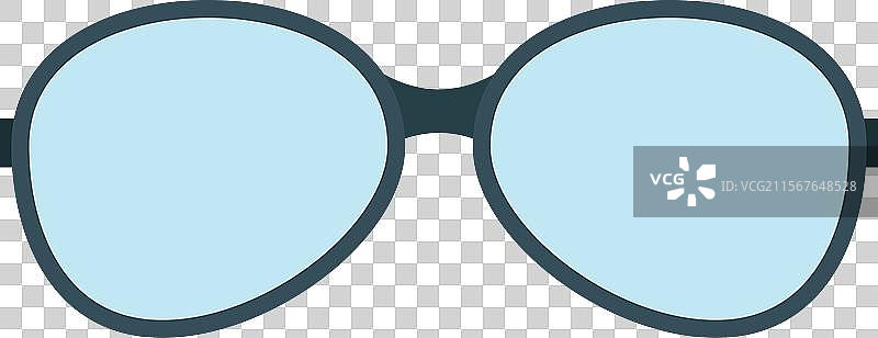 眼镜图标，孤立在白色背景上图片素材