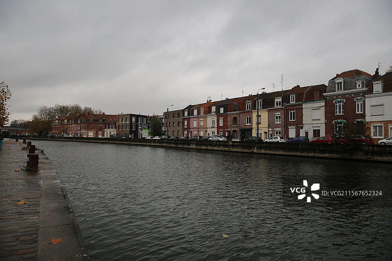 乐高街景 法国里尔运河区街景图片素材