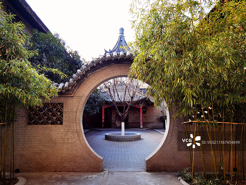 书院门关中书院景观系列之古建.园林景观（西安）图片素材