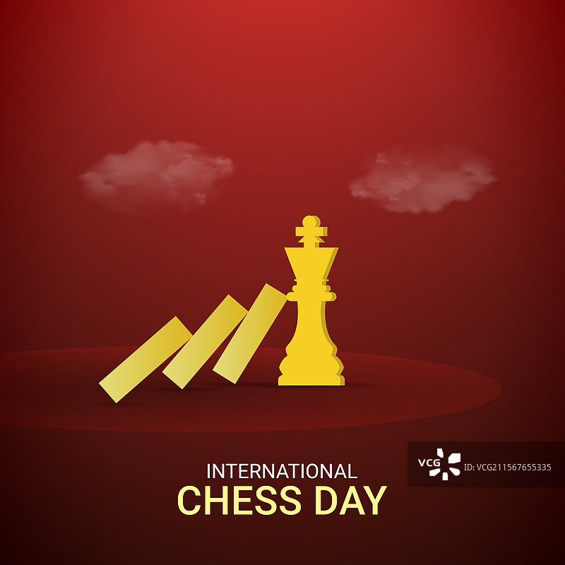 国际象棋日创意广告设计图片素材