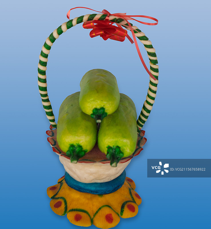 非遗项目--面塑--果篮图片素材