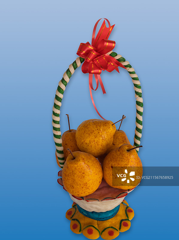 非遗项目--面塑--果篮图片素材