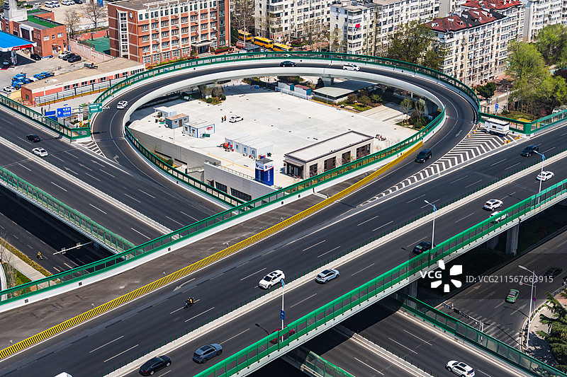 青岛山东路鞍山路立交桥图片素材