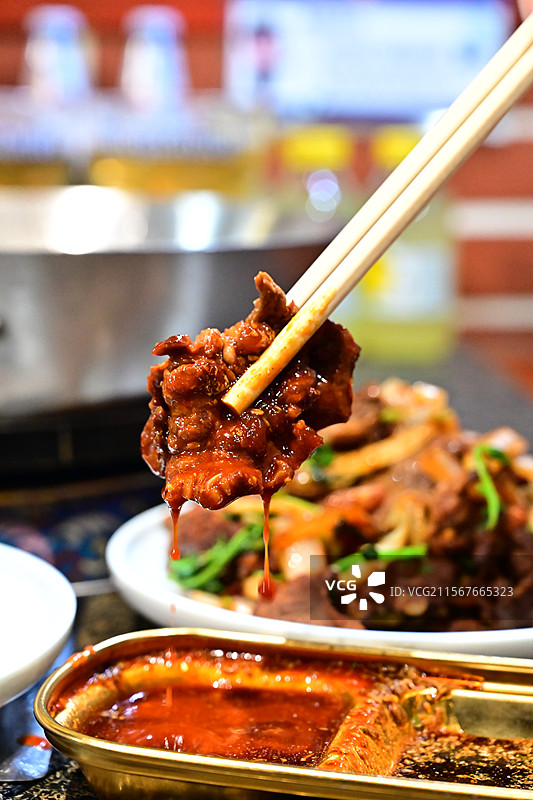 特色风味美食炙子烤肉朝鲜烤肉图片素材