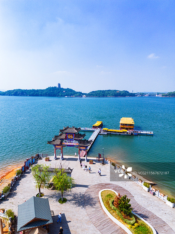 六安万佛湖旅游景区图片素材