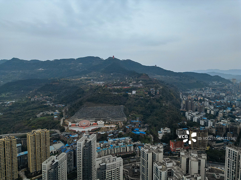 达州市 通川区 廖家湾 凤凰山 朝阳东路 城市图片素材