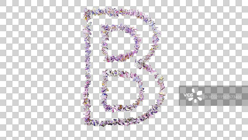 梦幻水彩抽象大写字母 字母图片素材