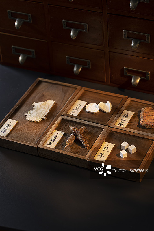 多种中药材图片素材