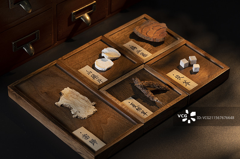 多种中药材图片素材