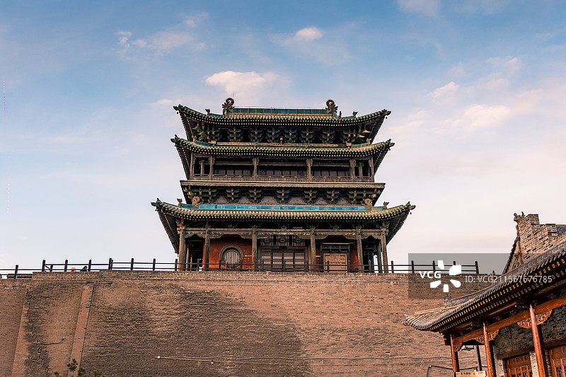 山西平遥古城古城墙城门图片素材