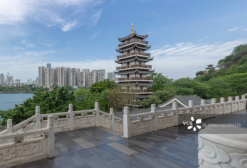广西柳州文庙文昌塔图片素材
