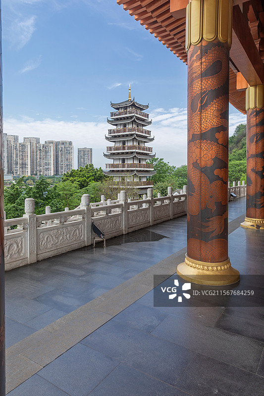 广西柳州文庙文昌塔图片素材