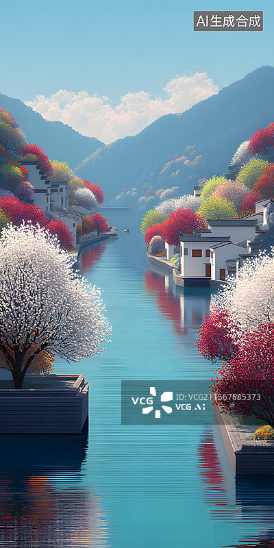 【AI数字艺术】AI绘景如画图片素材