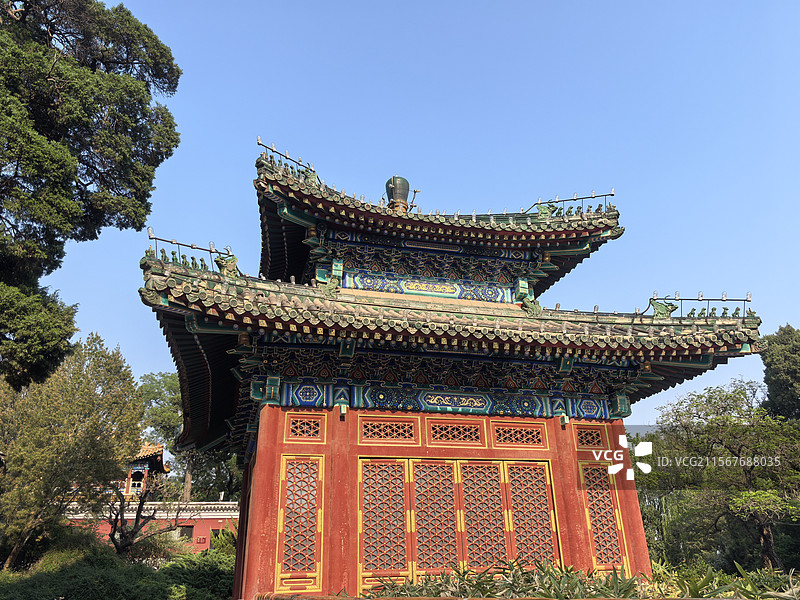 北海公园小西天一角图片素材