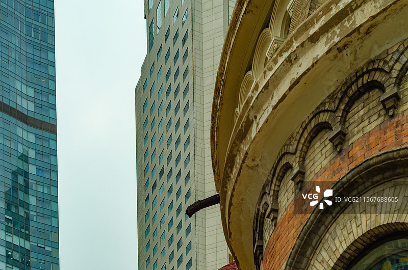 天津西开教堂局部图片素材