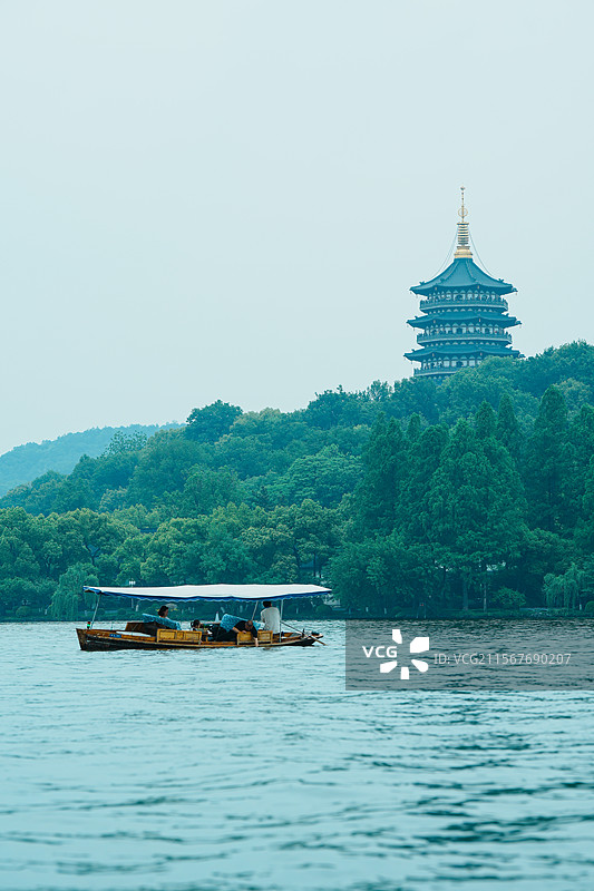 杭州，西湖，雷峰塔图片素材