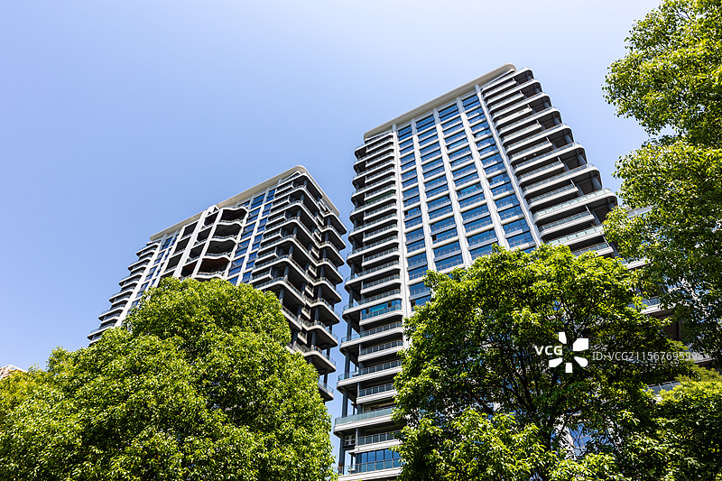 常德市区新建筑高层住宅小区图片素材