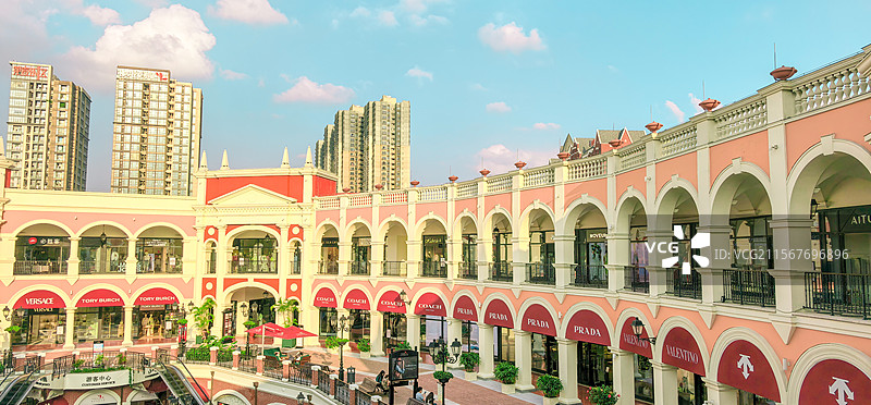 佛山市佛罗伦萨小镇奥特莱斯商圈图片素材